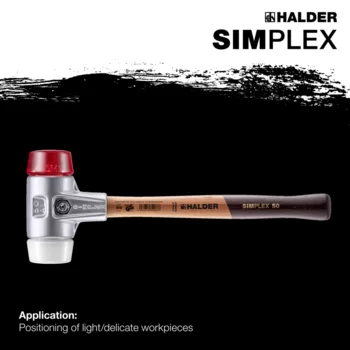                                             SIMPLEX soft-face mallets Plastic / superplastic; with aluminium housing and high-quality wooden handle
 IM0015127 Foto ArtGrp Zusatz en
