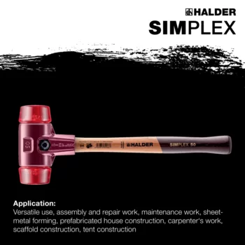                                             SIMPLEX soft-face mallets Plastic; with cast iron housing and high-quality wooden handle
 IM0015133 Foto ArtGrp Zusatz en
