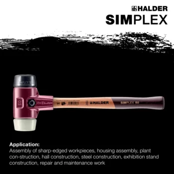                                             SIMPLEX soft-face mallets Rubber composition / nylon; with cast iron housing and high-quality wooden handle
 IM0015146 Foto ArtGrp Zusatz en
