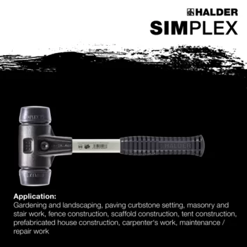                                             SIMPLEX soft-face mallets Rubber composition; with reinforced cast iron housing and fibre-glass handle
 IM0015158 Foto ArtGrp Zusatz en
