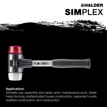                                             SIMPLEX soft-face mallets Plastic / superplastic; with reinforced cast iron housing and fibre-glass handle
 IM0015187 Foto ArtGrp Zusatz en
