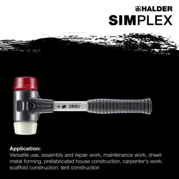                                             SIMPLEX soft-face mallets Plastic / nylon; with reinforced cast iron housing and fibre-glass handle
 IM0015188 Foto ArtGrp Zusatz en
