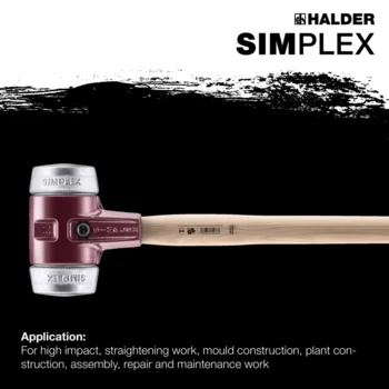                                             SIMPLEX sledge hammers Soft metal; with cast iron housing and Hickory handle
 IM0015274 Foto ArtGrp Zusatz en
