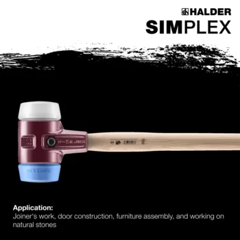                                             SIMPLEX sledge hammers TPE-soft / superplastic; with cast iron housing and Hickory handle
 IM0015277 Foto ArtGrp Zusatz en
