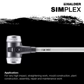                                             SIMPLEX sledge hammers Soft metal; with reinforced cast iron housing and fibre-glass handle
 IM0015288 Foto ArtGrp Zusatz en
