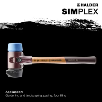                                             SIMPLEX soft-face mallets Rubber composition, with "Stand-Up" / TPE-soft; with cast iron housing and high-quality wooden handle
 IM0015373 Foto ArtGrp Zusatz en
