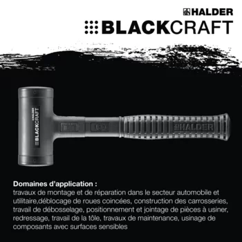                                             Maillet BLA­CK­CRAFT avec manche en tube d'acier incassable, habillé de PUR et ergonomique, poignée antidérapante
 IM0016652 Foto ArtGrp Zusatz fr
