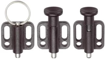 Index Plungers with mounting flange, horizontal