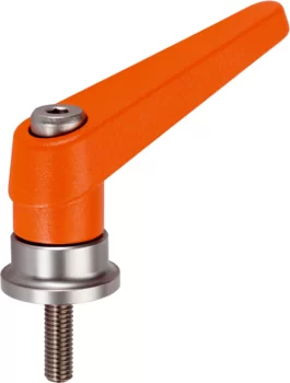                                             Adjustable Clamping Levers with axial bearing from stainless steel, with screw
 IM0003886 Foto

