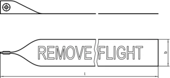                                             Flammes aéronautiques selon la norme NAS1756
 IM0012910 Zeichnung
