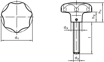                                             Star Grip Screws similar to DIN 6336, stainless steel A4
 IM0013383 Zeichnung
