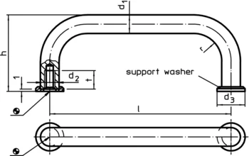                                             U-Handles with support washer
 IM0001433 Zeichnung en
