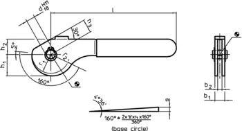                                             Eccentric Levers with fulcrum pin
 IM0001697 Zeichnung en
