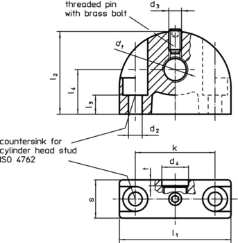                                             Mounting Blocks for index bolts and index plungers, die-cast
 IM0003209 Zeichnung en
